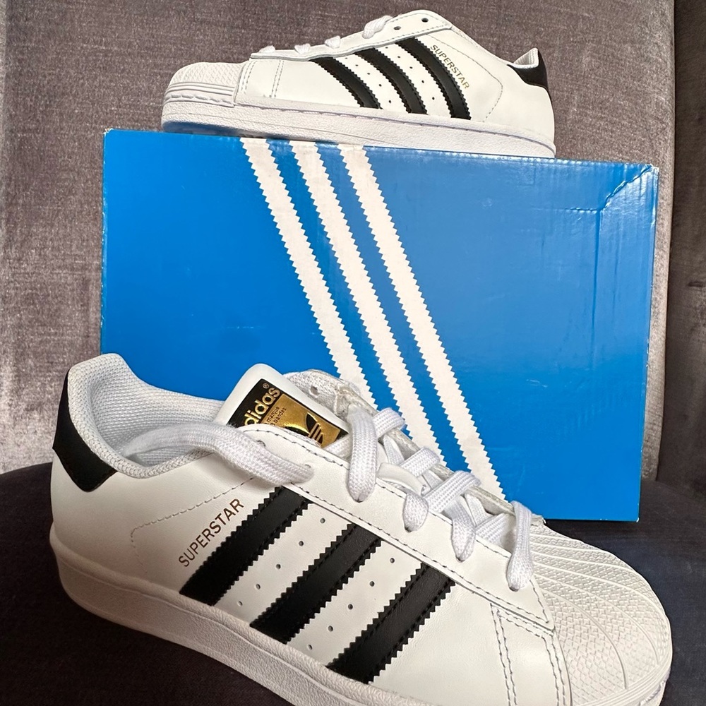 Adidas Superstar J Originals C77154 White with Black Stripes (NEW)